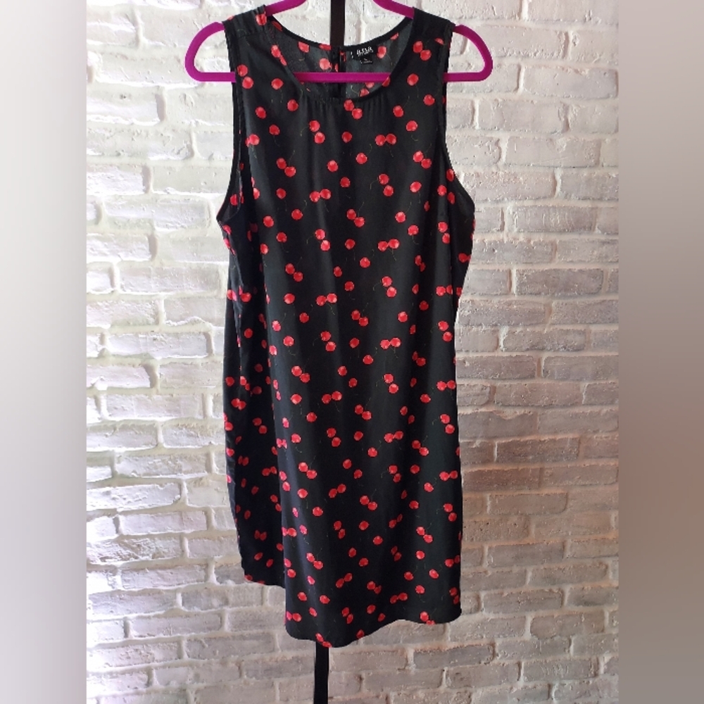 a.n.a Red and Black Sleeveless Cherry Sundress